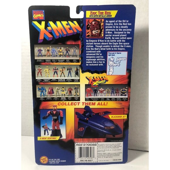 Marvel Comics Invasion Series X-Men XMEN Eric the Red Figure with Card New - Picture 3 of 3